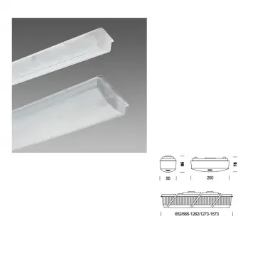 116065 PLAFONIERA DISANLENS PX 601 FLUORESCENTE 1X36 CNR B DIFFUSORE PLEXIGLAS IP40 – DISANO ILLUMINAZIONE 11606500