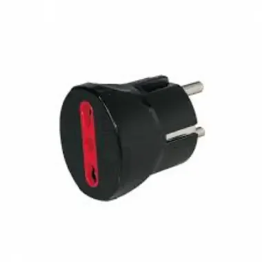 ADATTATORE SPINA SCHUKO-PRESA 10/16A NERO – ARTELETA RL/9282/N