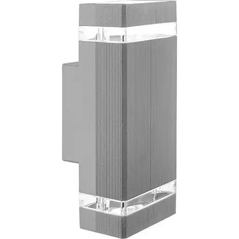APPLIQUE TINTORETTO 2X GU10 11X10XH25CM IP54 SILVE Premium