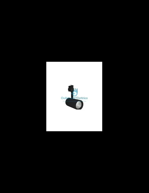 Area lite F573592 Zed faretto da binario 35w gz10 nero