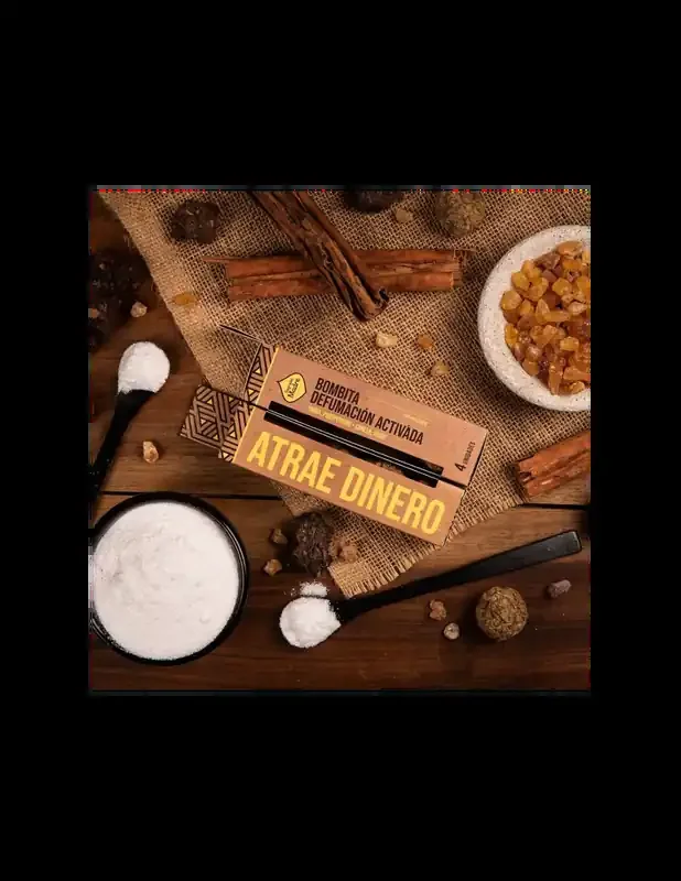 Attrarre Denaro – 4 Bombitas Smudge Atrae Dinero 100% Erbe Naturali – Sagrada Madre
