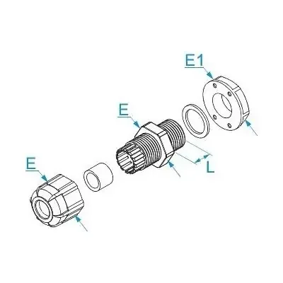 BM 4717 – Pressacavo IP68 16X1,5