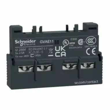 CONTATTI AUSILIARI ISTANTANEI FRONTALI TESYS GV – FRONTALI 1NO 1NC VITI SERRAFILO – TELEMECANIQUE GALLI GVAE11