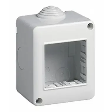CONTENITORE DA PARETE IP40 2 MODULI GRIGIO PER SERIE PLANA ARKE EIKON – VIMAR 14802