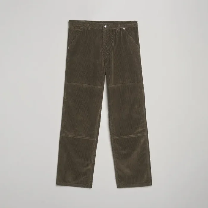 Corduroy Drawstring Trousers Military