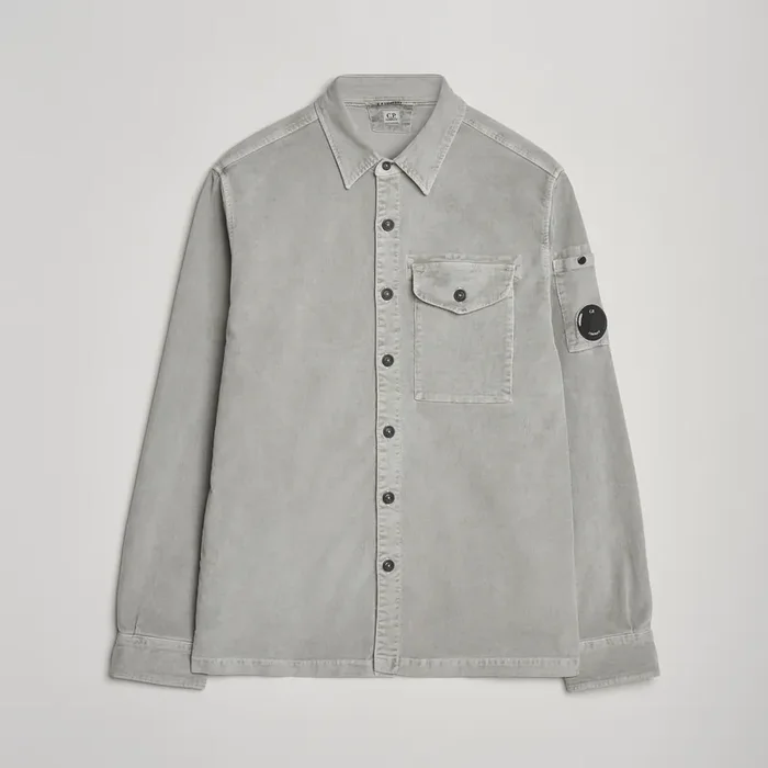 Corduroy Lens Overshirt Grey