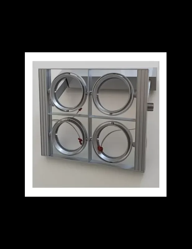 Domino 6350050 gallery grigio ar111 4x50w g53 12v