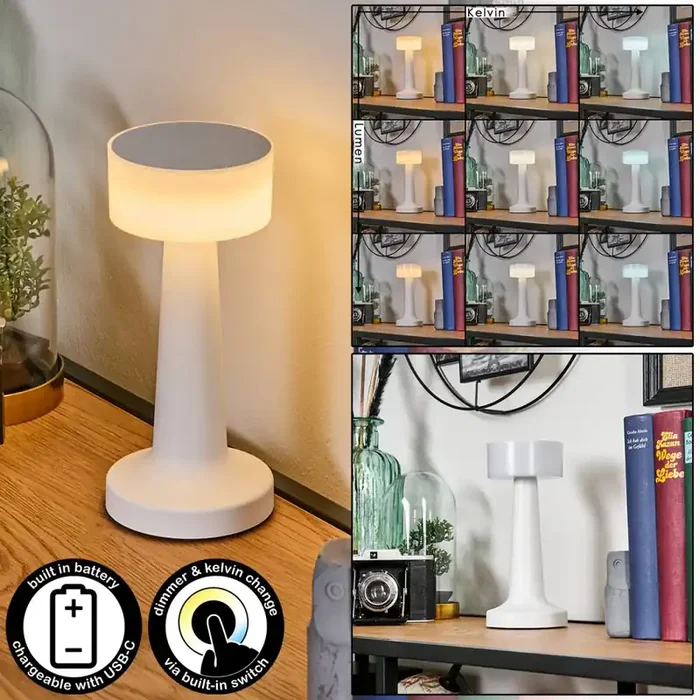 Gallboda Lampada da tavolo LED Bianco, 1-Luce Offerta Lampo