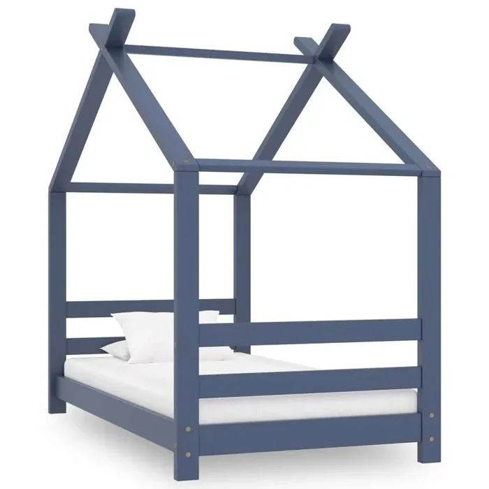 Giroletto per Bambini Grigio in Massello di Pino 70×140 cm