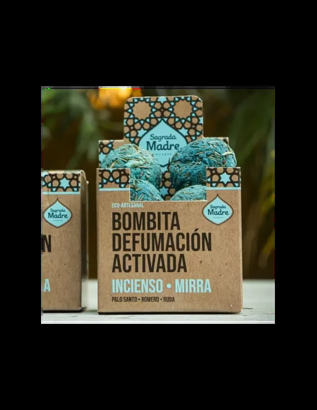 Incenso & Mirra – 8 Bombitas Smudge 100% Erbe Naturali – Sagrada Madre