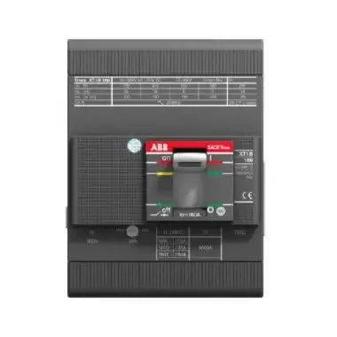INTERRUTTORE TMAX XT1C 160 FISSO TETRAPOLARE CON TERMINALI ANTERIORI E SGANCIATORI TERMOMAGNETICI TMD R 160-1600 A NEUTRO = 50% FASI – ABB XT1C160TMD4