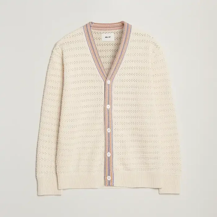 Josh Knitted Cardigan Ivory