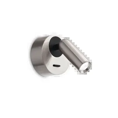LAMPADA APPLIQUE BEANROUNDAP NICKEL – IDEAL LUX 260631