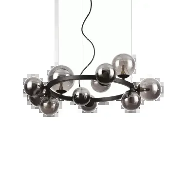 LAMPADA SOSPENSIONE PERLAGE SP1 1 NERO – IDEAL LUX 271392