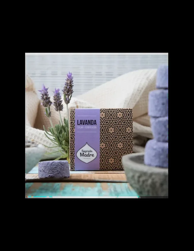 Lavanda – 12 Compresse Carbone Smudge 100% Vegetali – Sagrada Madre