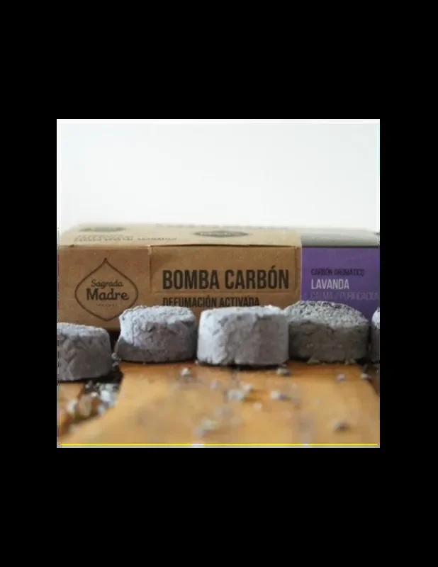 Lavanda – 24 Compresse Carbone Smudge 100% Vegetali – Sagrada Madre