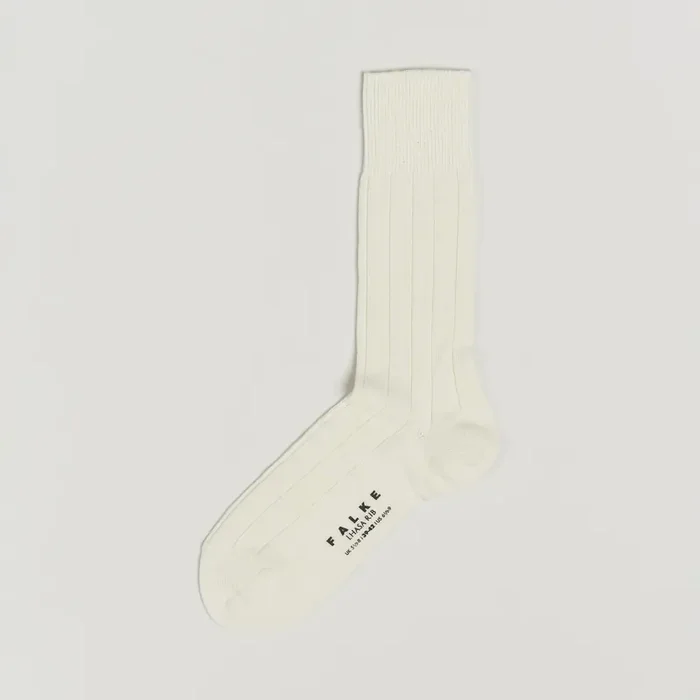 Lhasa Cashmere Socks Off White