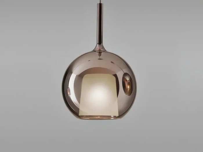 Lusso Glo Medium Lampada a Sospensione – Oro Rosa Specchiato
