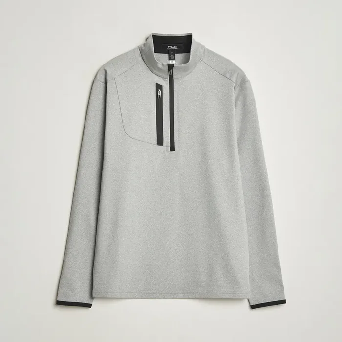 Luxury Jersey Half Zip Andover Heather