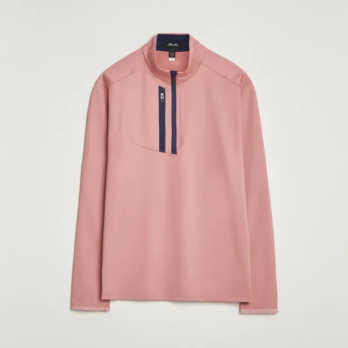 Luxury Jersey Half Zip Desert Rose