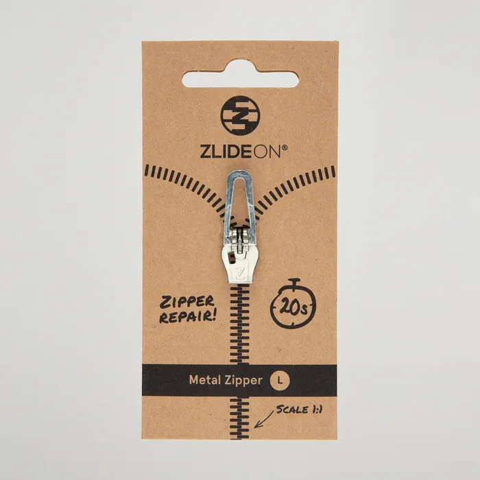 Normal Metal Zipper Silver L