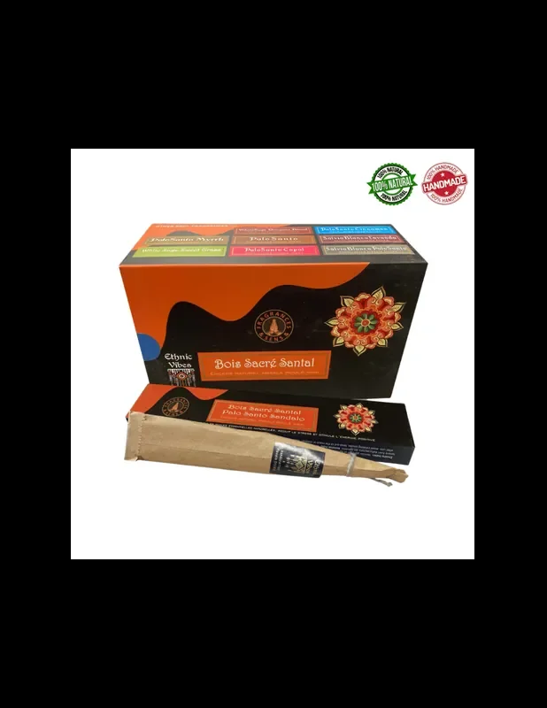 Palo Santo & Sandalo Bastoncini incenso Ethnic Vibes Palo Santo & Sandawood Fragrances & Sens
