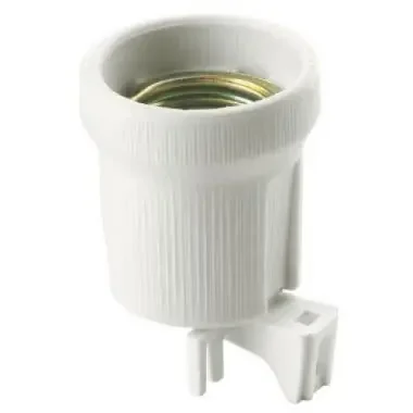 PORTALAMPADA E27 43MM PORCELLANA PIASTRINA F/90° ISOLANTE – VIMAR 02174.S