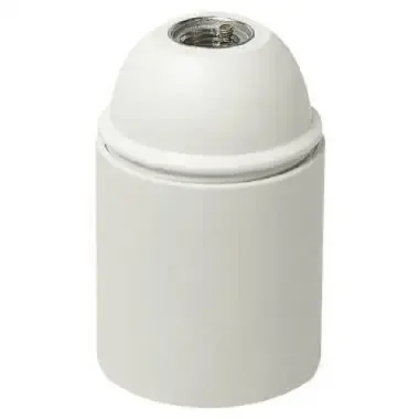 PORTALAMPADA E27 PLASTICA LISCIO BIANCO – VIMAR 02101.B