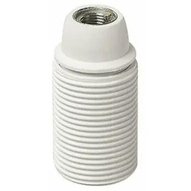 PORTALAMPADE E14 M10X1 CM FILETTATO BIANCO – VIMAR 02127.B