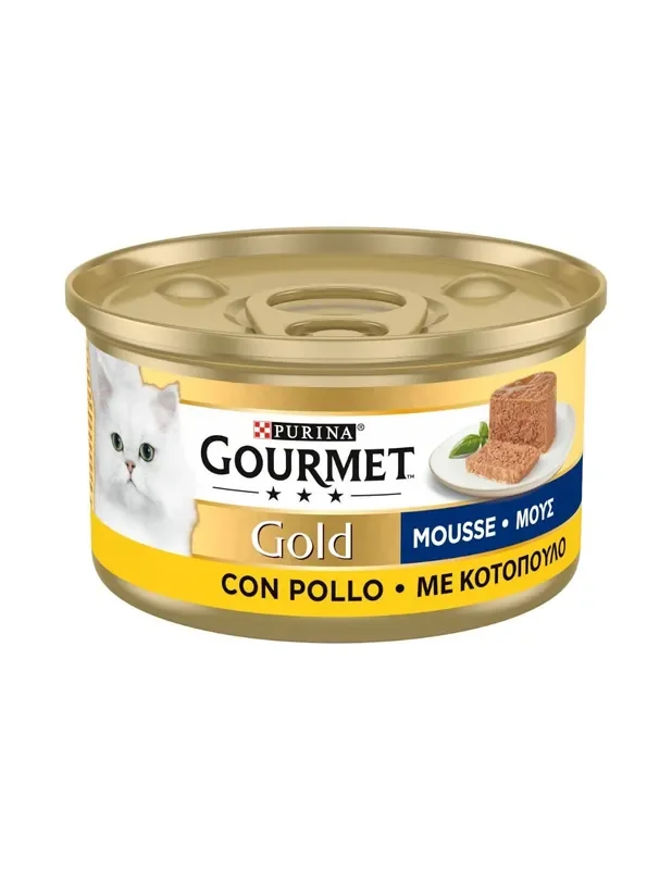 Purina Gourmet Gold Cibo Umido per Gatti Mousse con Pollo 85 g