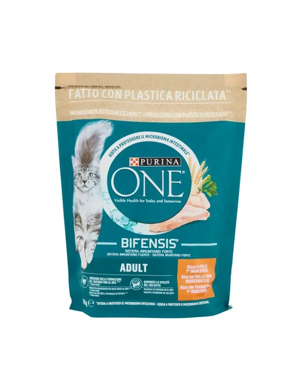 Purina One Bifensis Adult Cibo Secco per Gatti Ricco di Pollo 800 g