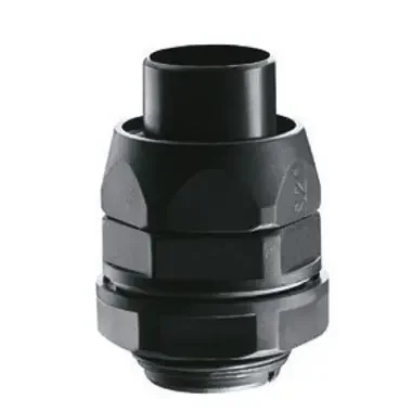 RACCORDO GIREVOLE DIRITTO CON PASSO GAS – RDG – IP54 – DIAMETRO GUAINA 10MM – NERO RAL9005 – GEWISS DX54310