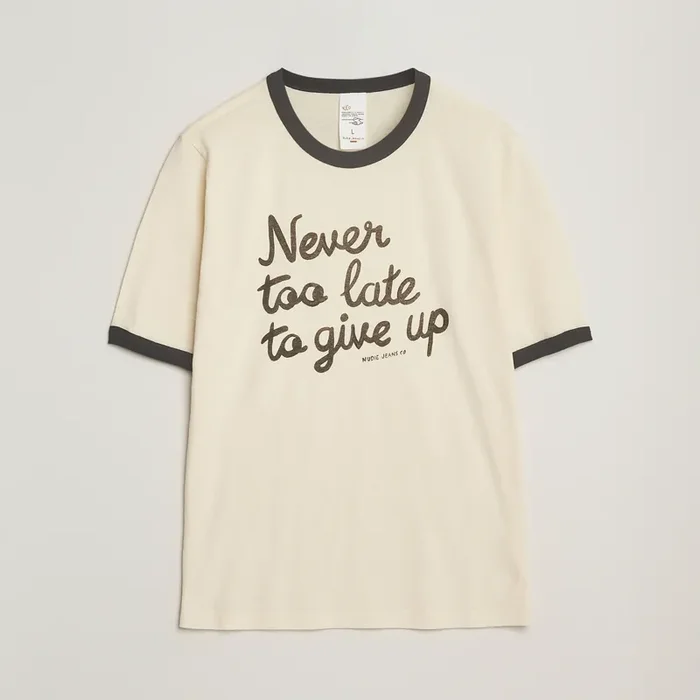 Ricky Too Late T-Shirt Ecru