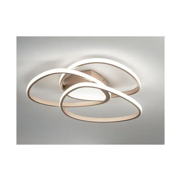 Scelto Dai Clienti ROSE PLAFONIERA PICCOLA D55 CM IN METALLO ORO O SILVER LED 60W DIMMERABILE MODERNA