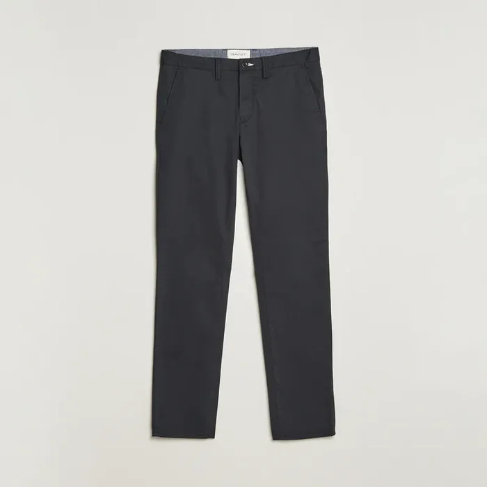 Slim Fit Twill Chino Black