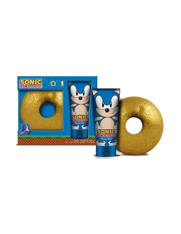Sonic Set Regalo Doccia Schiuma e Pastiglia Effervescente Bagno