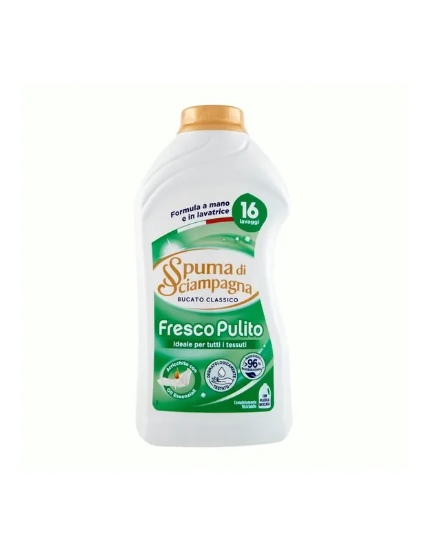 Spuma di Sciampagna Bucato Classico Detersivo Liquido Fresco Pulito 800 ml