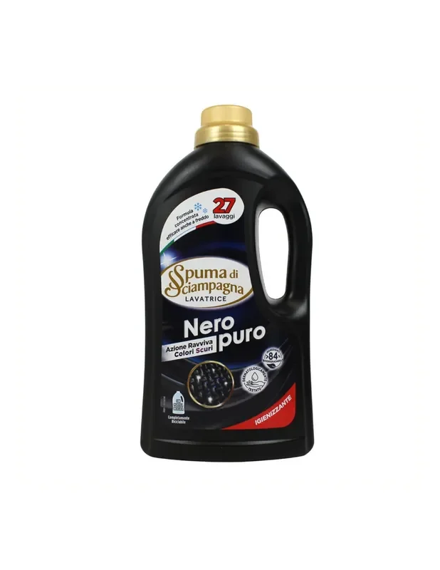 Spuma di Sciampagna Lavatrice Detersivo Liquido Nero Puro 1215 ml