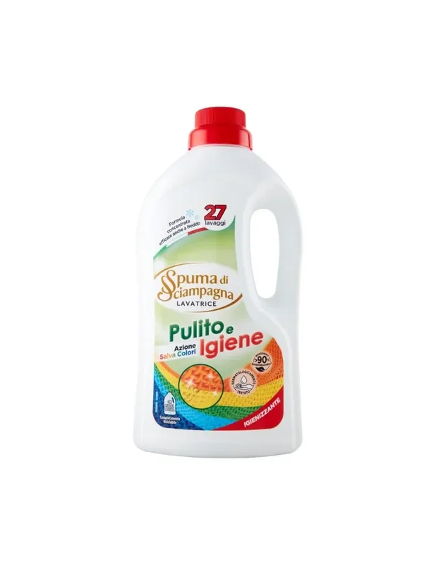 Spuma di Sciampagna Lavatrice Detersivo Liquido Pulito e Igiene 1215 ml