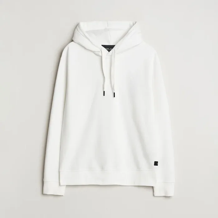 Tonal Logo Hoodie Off White
