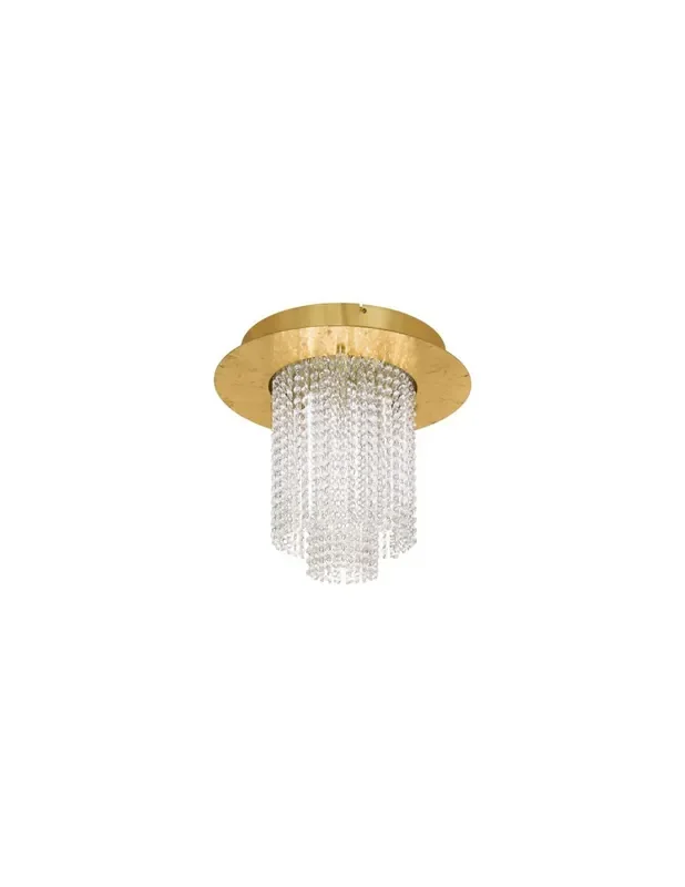 Top Qualità Plafoniera Led Dimmerabile Vilalones Oro Con Cristalli Ø50 cm Eglo