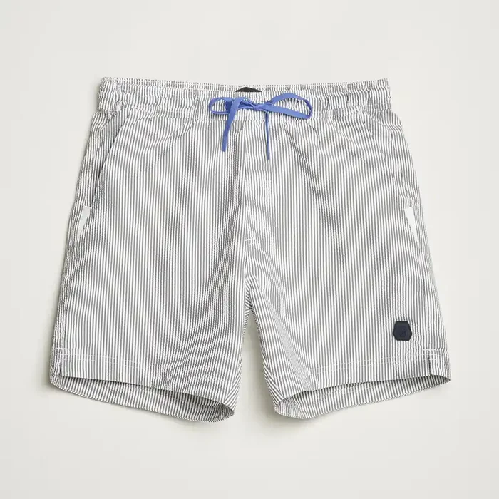 Tornado Striped Swimshorts Navy/White