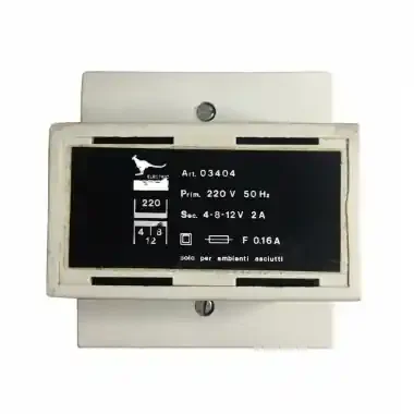 TRASFORMATORE MODULARE DA PARETE PRIM. 25VA 220/4-1 – PERRY ELECTRIC 03404