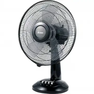 VENTILATORE TAVOLO D.30CM 45W 3VELOCITA‘ NERO/SIL STYLE – ARDES STYLE30