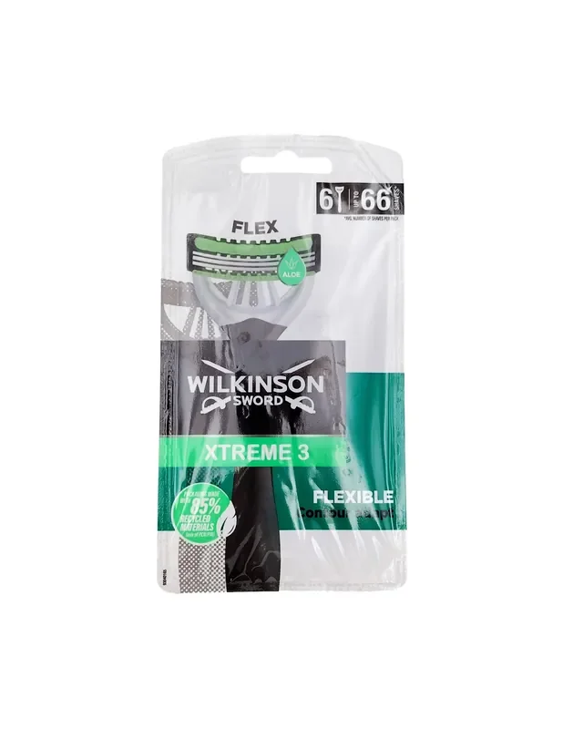 Wilkinson Sword Xtreme 3 Flexible Rasoio con 3 Lame Flessibili 6 Pz